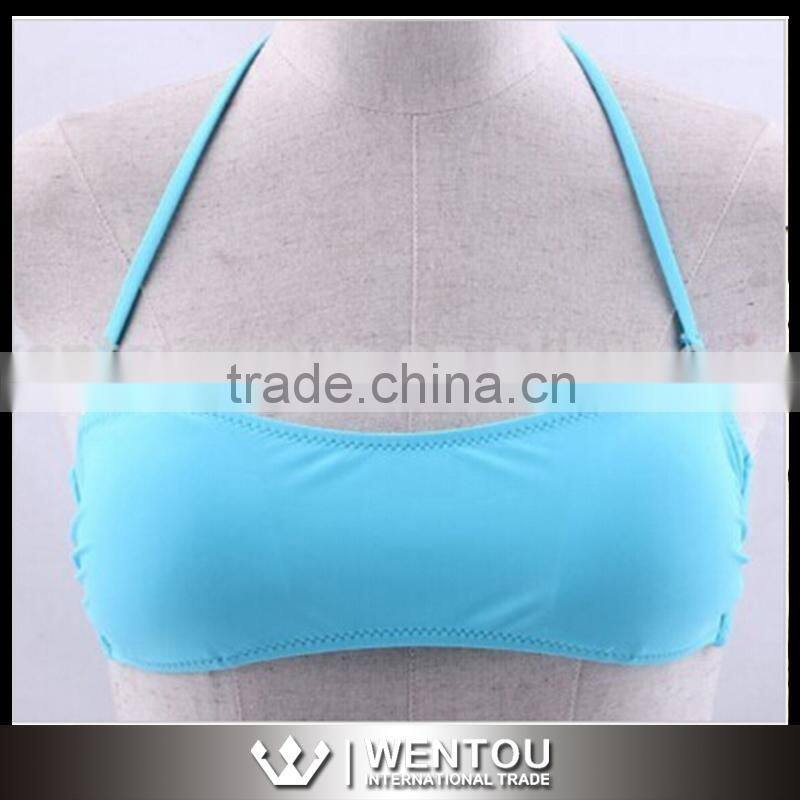 Cheeky Monogrammed Bandeau Bikini Tops