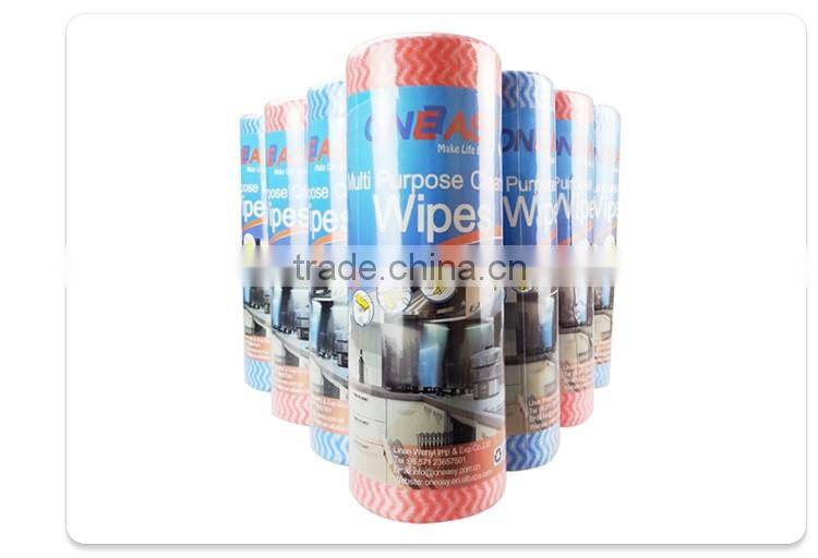 Custom made absorbent wood pulp & polyester household cleaning materials