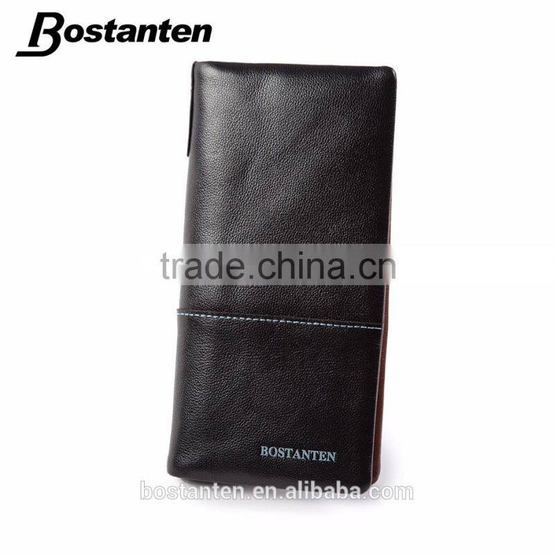 wholesale fashion men wallet money clip leather long purse