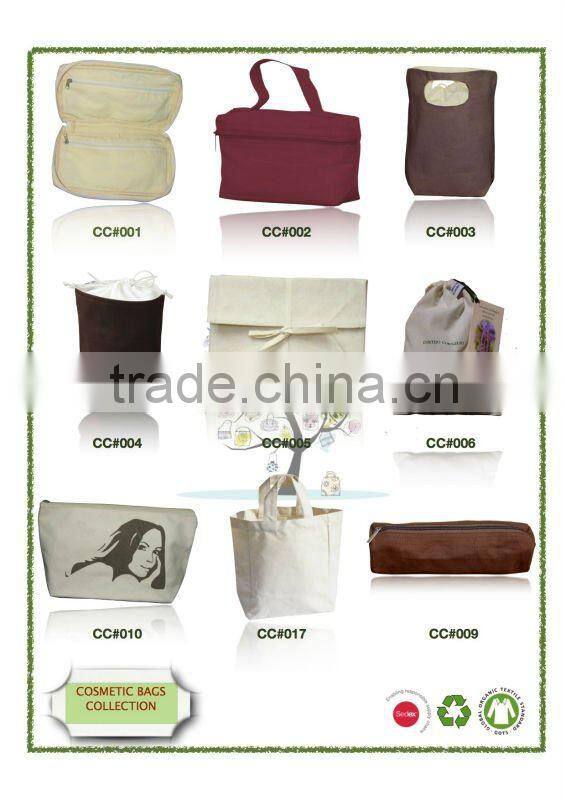 Recycled Canvas Fashion Cosmetic Bag