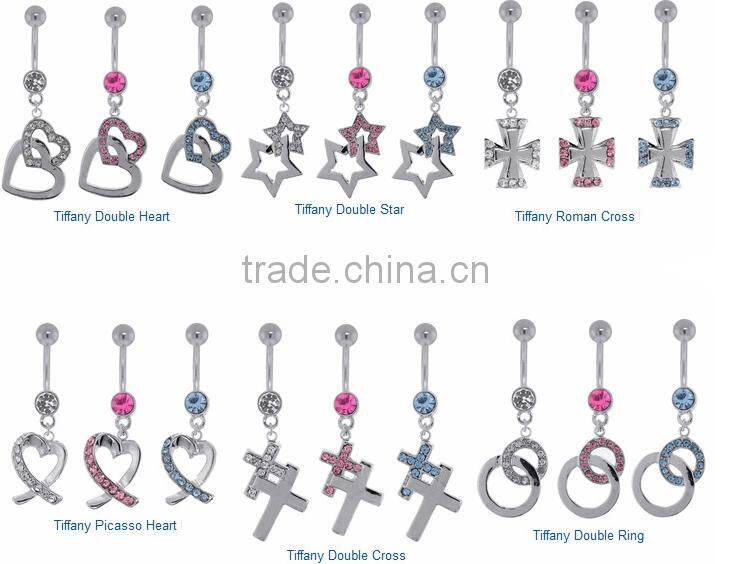 The hot sale Crystal Purple Titanium BCR Captive Ring nose & lip rings