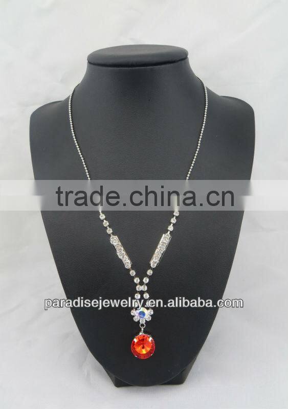 2013 Popular Colorful Rhinestone crystal Jewelry Necklace Set-NE24056