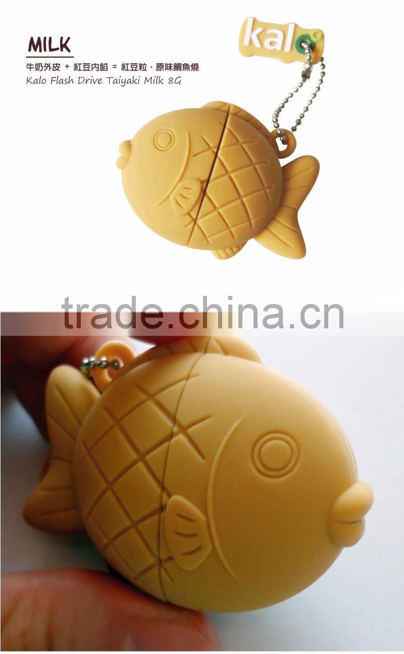 safety silicone fish usb flash drive for computer portable usb flash drive