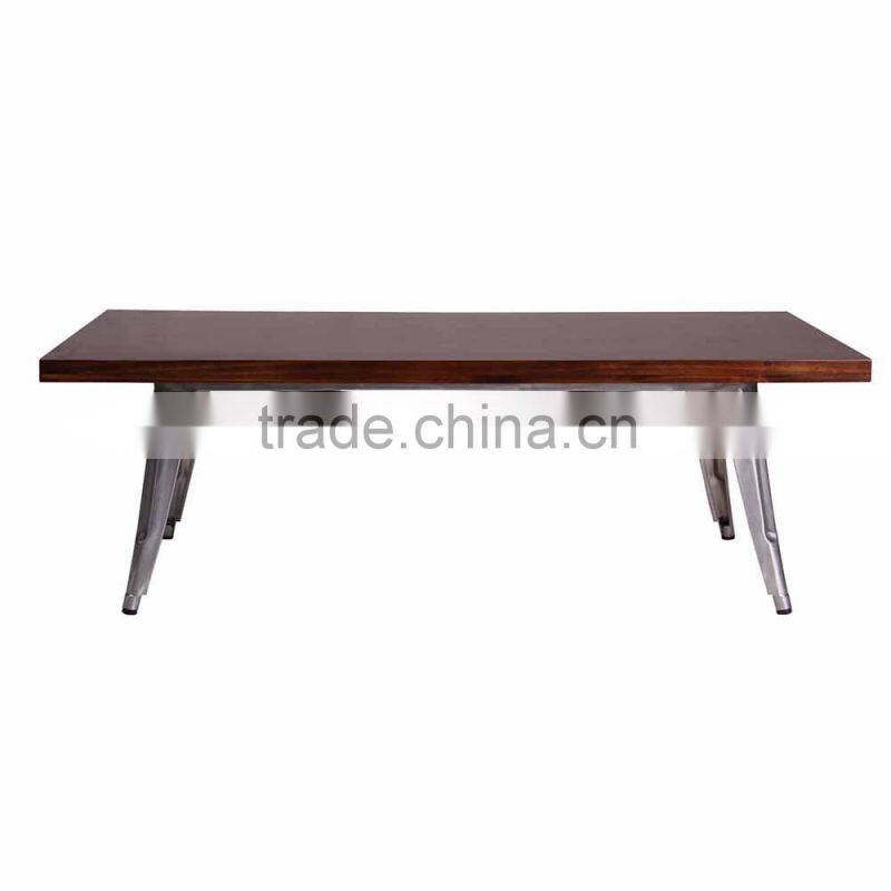 wood dining table furniture cast iron table base