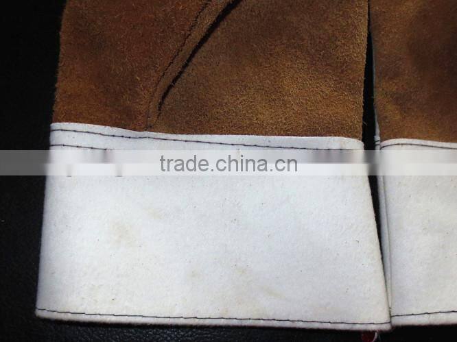 BSSAFETY short cow split leather welding safety gloves