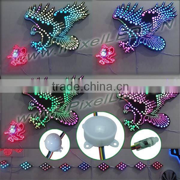 full color 45mm led pixel 6pcs ws2801 lpd8806 ic