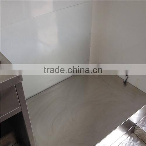 Factory Supply Mobile Ice Cream Cart, Customized Logo Street Fast Food Cart/ Fast Food Trailer