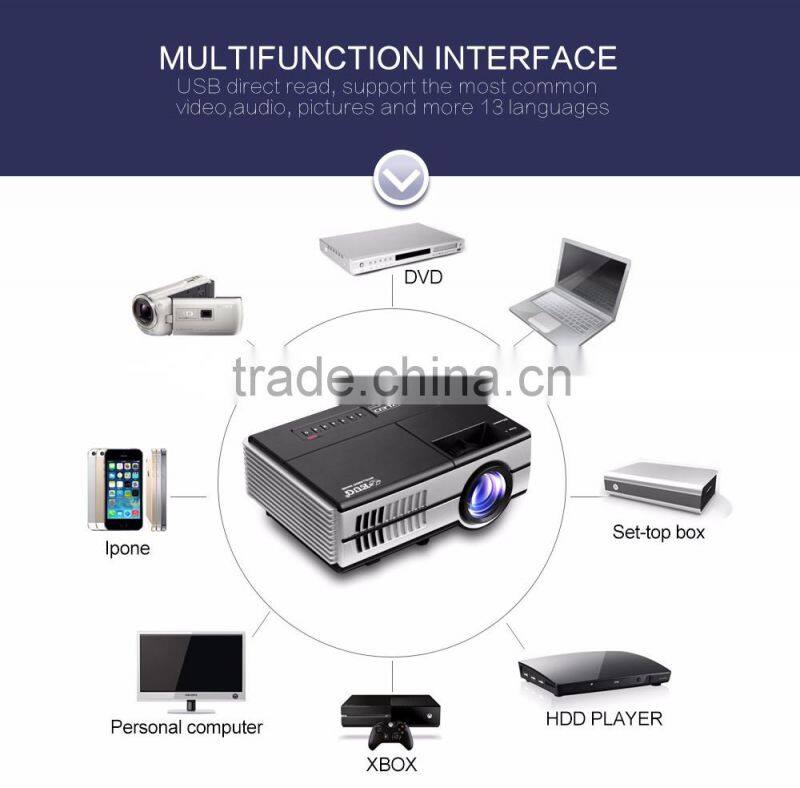 smart video 1500Lumens digital cheap lcd mini projector