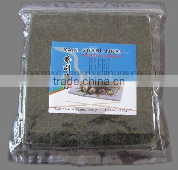 100pcs 140g Half Cut Crispy Roasted Seaweed