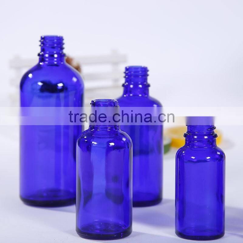 5ml/10ml/15ml/20,l/30ml/50ml/100ml Blue essence oil bottle perfume glass dropper oil essential oil glass bottle