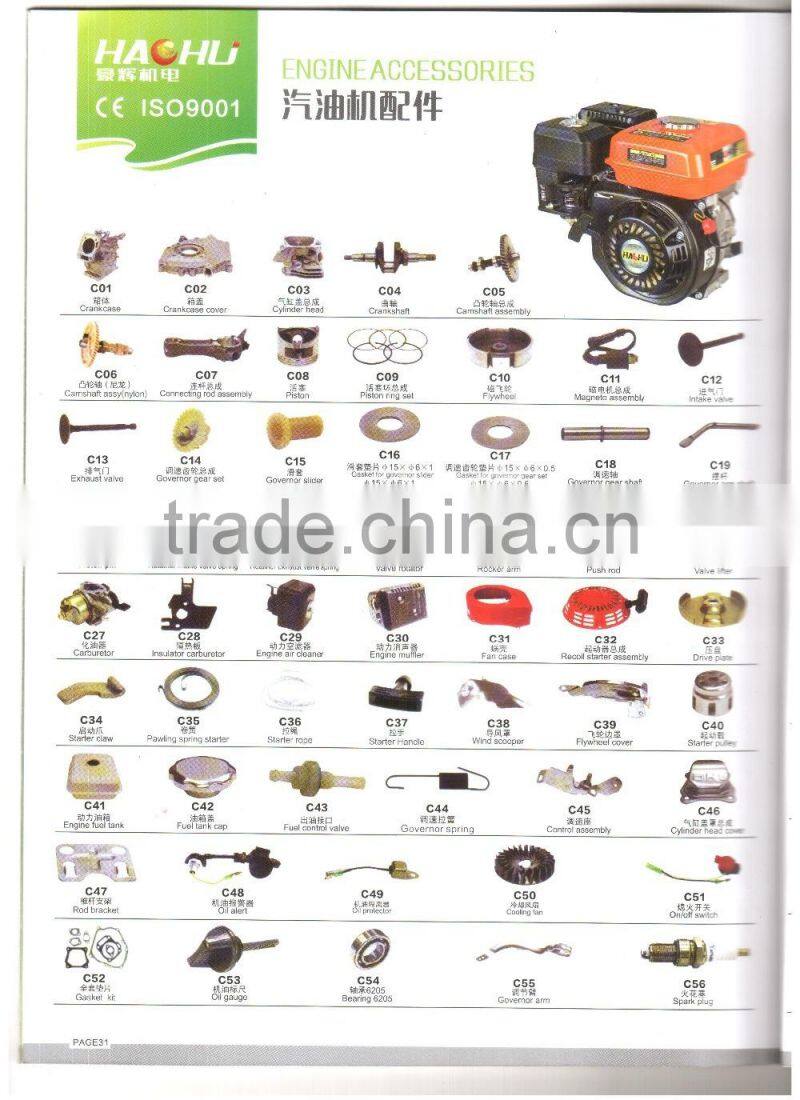 engine muffler / gasoline engine parts for 168F