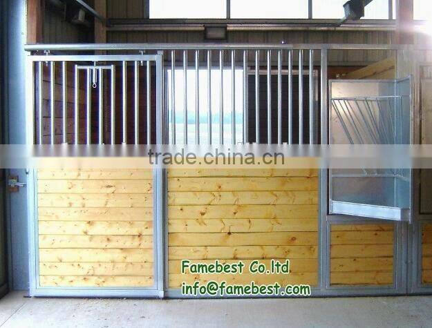 3.6x2.2m Galvanized Horse Stable with 20/25/32mm bamboo wood