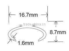C24 galvanized C-Ring staples