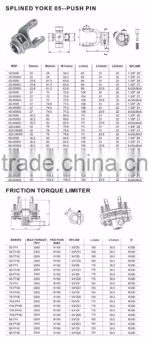 Heavy Duty Agricultural Tractors Atv Drive Shaft