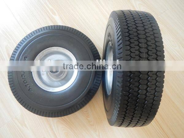 China pu wheels 3.50-4 with plastic rim for wagon