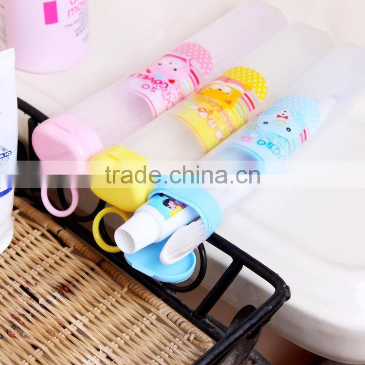 Plastic colorful travel toothbrush box, toothbrush case
