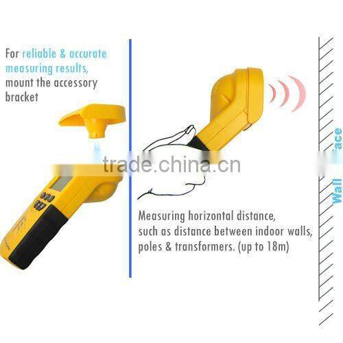 Portable Ultrasonic Digital Cable Height Tester 3~23m Smart Sensor 6 Cables Measurement