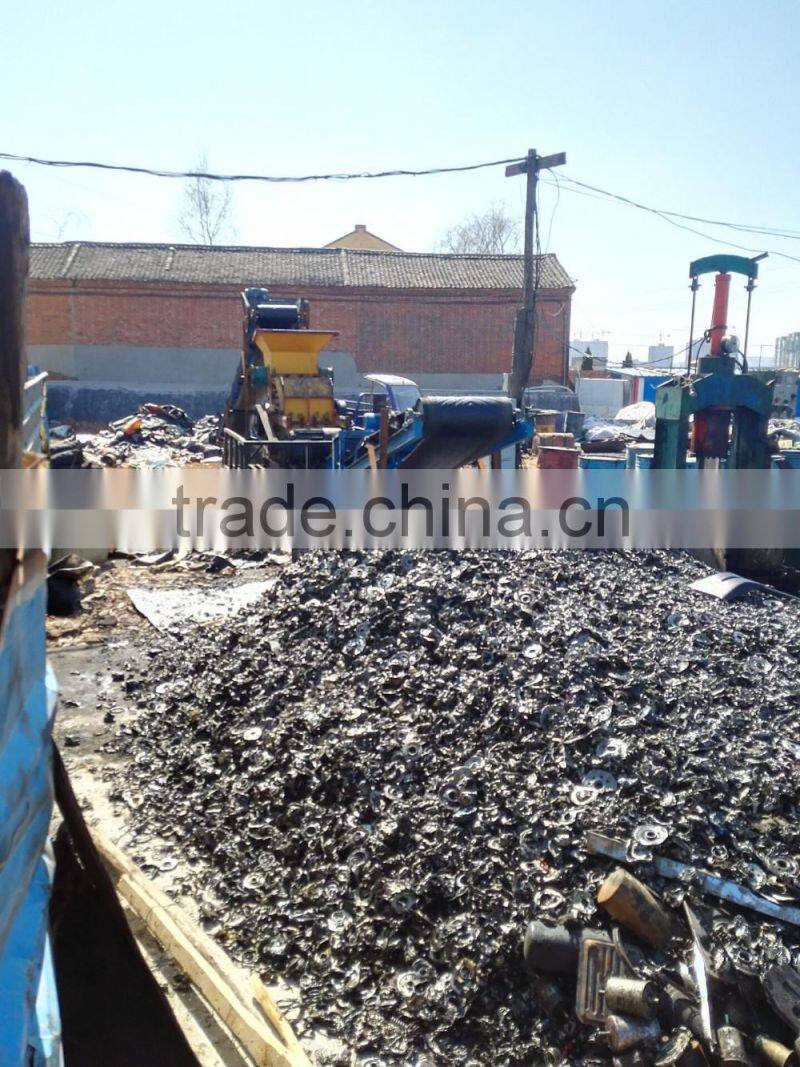 recycling waste car oil filter crusher