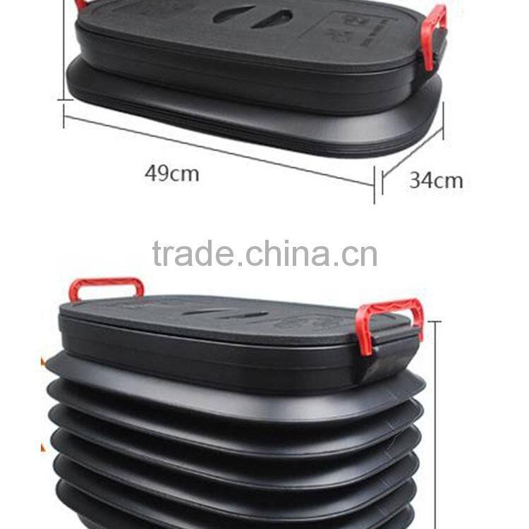 18L 37L 60L 25L car truck Collapsible foldable Plastic Boot Organizer Organiser Trunk Organizer with lid with handle