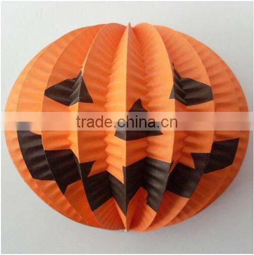 Handing round shape halloween paper lanterns/ chinese lanterns