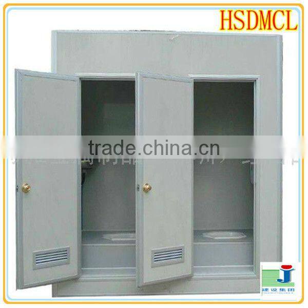 China steel structure used mobile portable toilet with trailer for sale