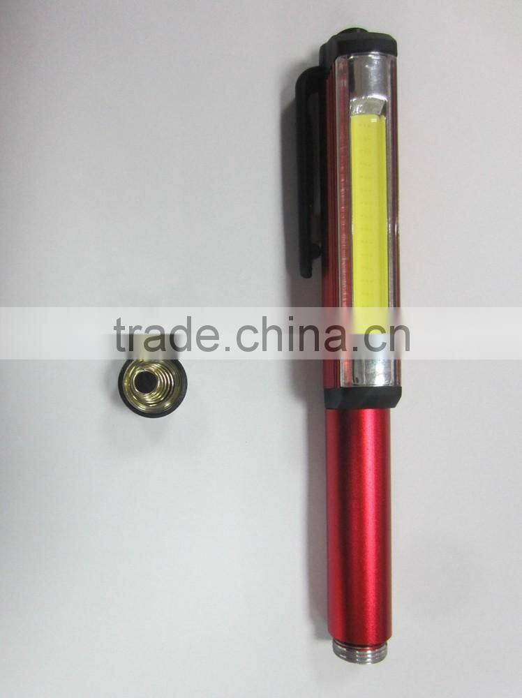 Aluminum Powerful COB Pen Light With Magnet