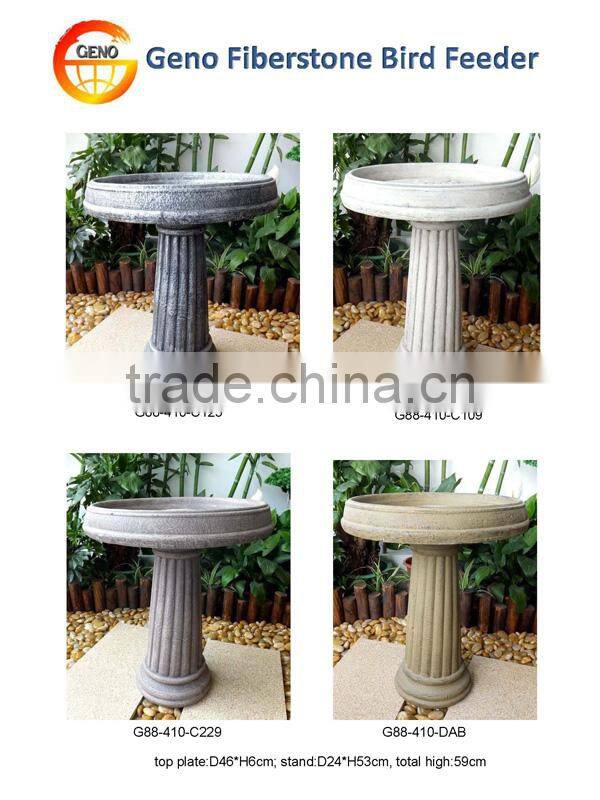 Eco-friendly log bird bath wooden bird feeder for sale