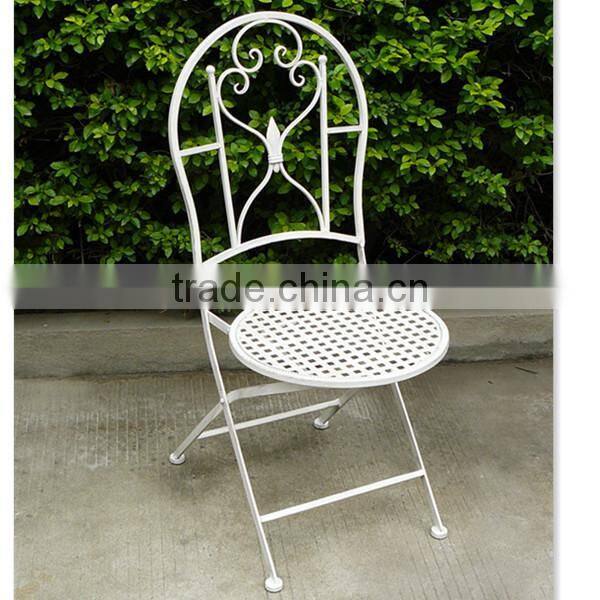 Foldable Hot Selling White Antique Iron Furniture For Garden
