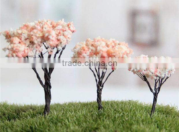 Moss micro landscape ornaments landscaping plants artificial cherry tree crafts