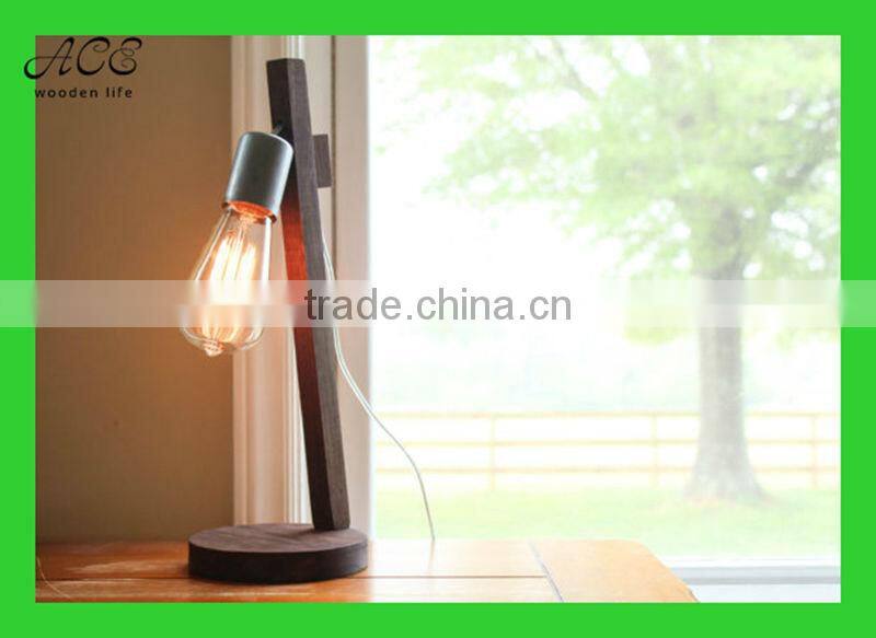 Solid wood lamp Desk lamp Wooden decorative lamp