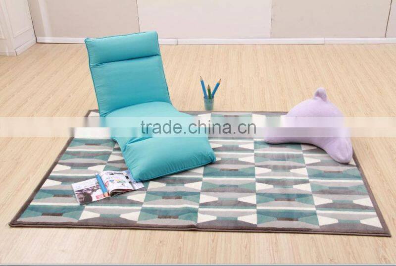 Elegant Blue Color Modern Fashion Fabric Recliner Lazy Sofa Sets For Outdoor Furniture