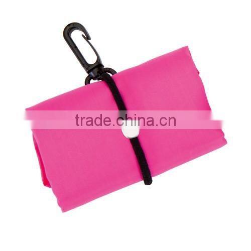 Foldable reusable polyester tote bag