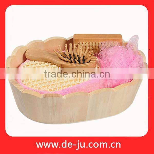 Natural Wooden Spa Seven Wood Comb Bath Set