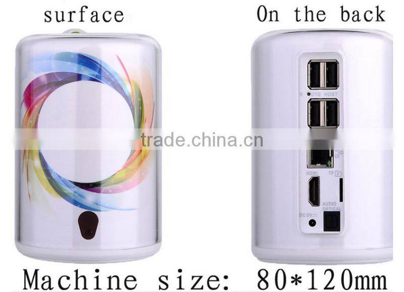 New Arrival Cute Android TV Box Factory Unique Design Android 4.4 TV Box Build-in 3.0M Camera Support Skype/Youtube Smart TV box