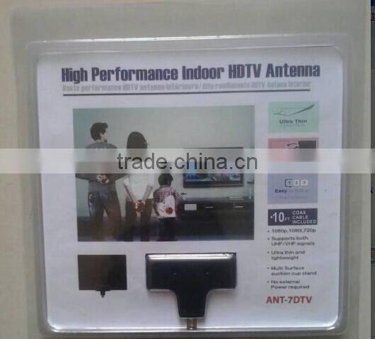 2016 Ultra-thin Flat Indoor HDTV Antenna Portable Satellite UHF/VHF DVB-T Digital Indoor TV Antenna