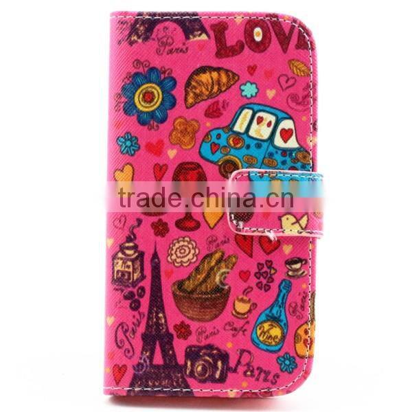 Cute Cartoon PU Leather Flip Book Stand Wallet Cover Case For Samsung Galaxy 9300