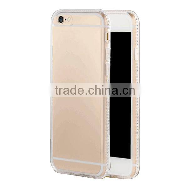 Custom shockproof TPU diamond phone case for iPhone 6 6Plus