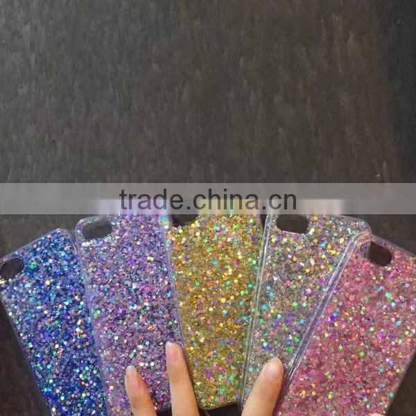 Colorful glitter TPU soft phone case for iPhone 7 7 plus