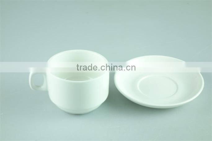 Classic small coffee cup and saucer set, porcelain tea cups and saucers cheap wholesale