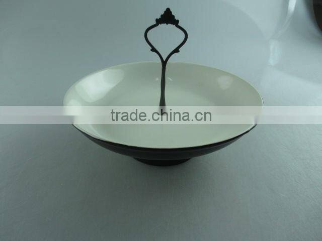 Stocked glazed ceramic cake stand for food, fruit,wedding cake use