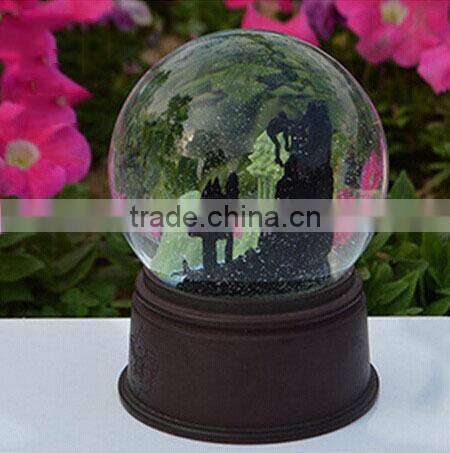 Antique plastic Black Castle Italy souvenirs gift snow globes