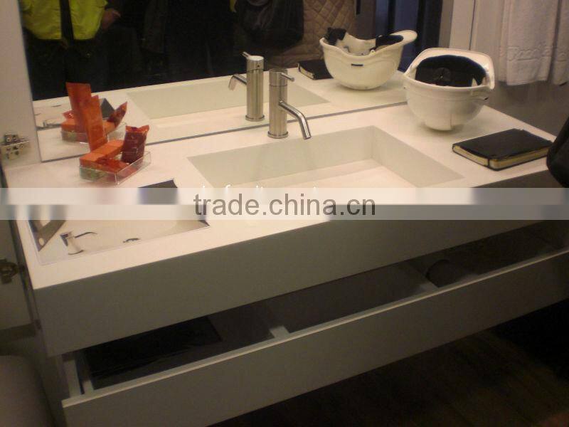 Corianfurniture newest design bathroom vanity/Bathroom Vanity Factory