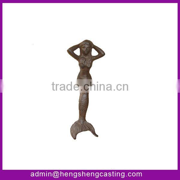 Alibaba China statue garden cast iron mermaid statue / metal statue