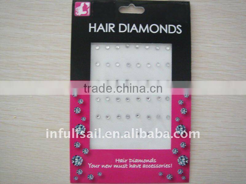 New fashion hair diamond and hair crystal