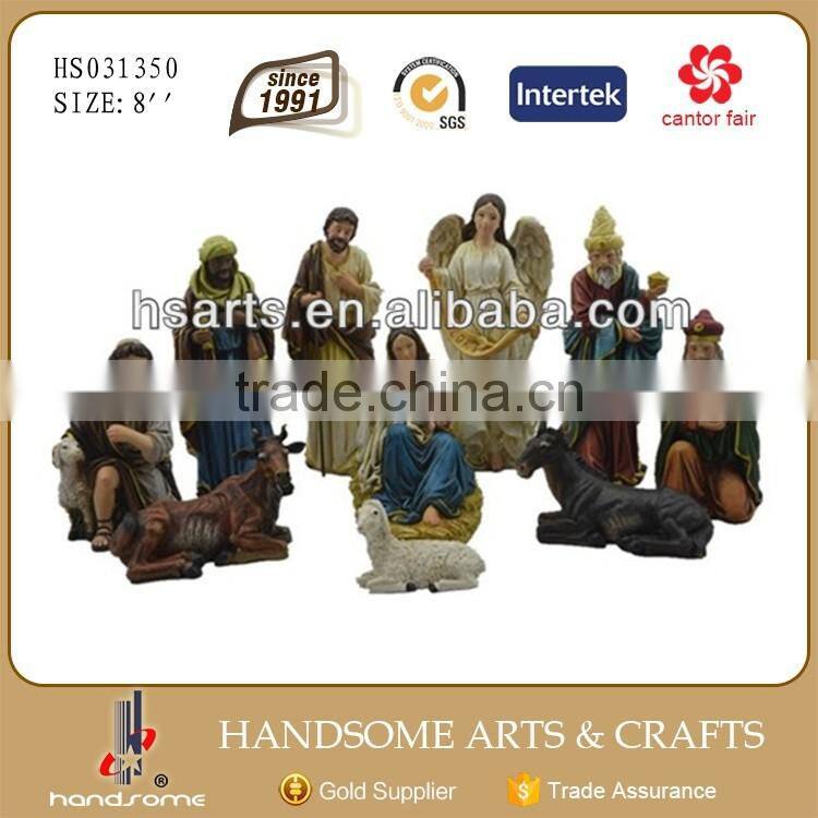 Resin Nativity Set Jesus Birth Christmas Crib