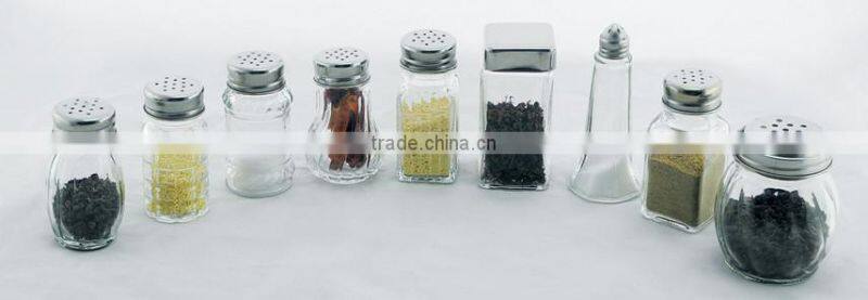 mini tiny glass spice packaging jar bottle and metal lids