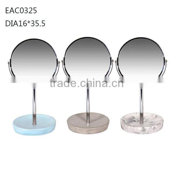 Wedding gifts desktop mirror / Homeware knock down concrete mirror