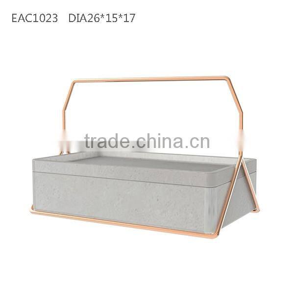 Multi-function beton storage colorful fruit tray serving tray home deco