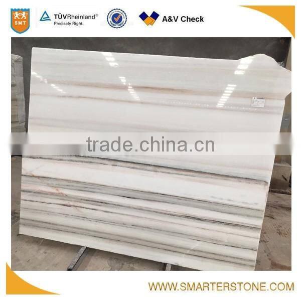 Straight marble wooden white onyx slabs for flooring