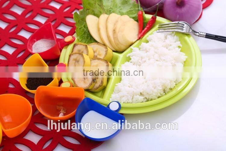 Nes design 4pcs plastic Dip clips /plastic sauce plate clips